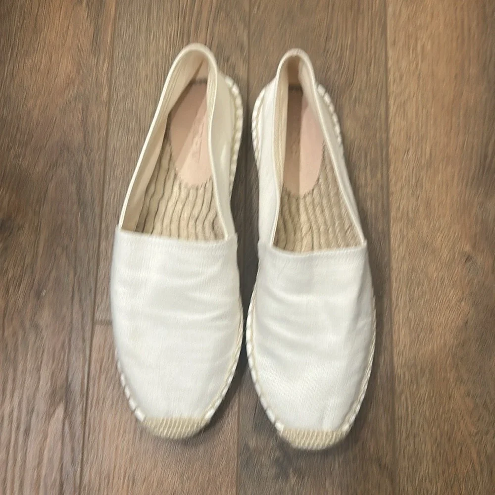 J‎ Crew Made-in-Spain espadrille flats in linen